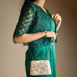 Bolsos de Mano Hechos a Mano para Mujer, con Cuentas, de Color Sólido, Último Estilo, Alta Calidad, Gran Venta, MOQ Bajo - Product Image 6