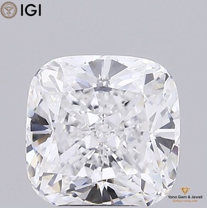 Diamant de laboratoire CVD de 3,51 carats, taille coussin carrée, clarté VVS1, couleur D, certifié IGI, pour bijoux de créateur - Product Image 1