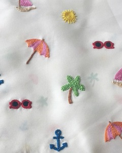 เสื้อยืดประดับลูกปัด DIY ลายเปลือกเต่าปลา ดีไซน์น่ารักสำหรับทุกเพศทุกวัย ลายสัตว์น่ารัก สีขาว - Product Image 2