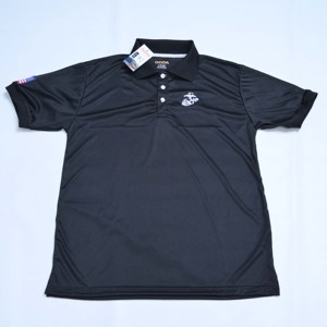 Polo de Manga Corta Negro para Hombre, de Alta Calidad, con Diseño Bordado en el Dobladillo Inferior, Tejido de Poliéster, Patrón Sólido, Venta al Por Mayor - Product Image 5