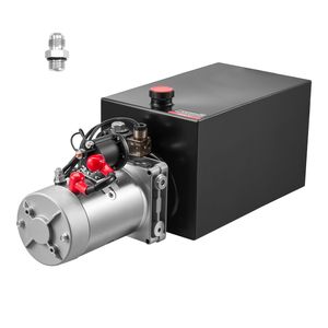 Centralina Idraulica da 10 Quarti per Rimorchio Ribaltabile a Semplice Effetto con Pressione Massima di Scarico di 3200 PSI, Portata di 0,91 GPM, 12V DC - Product Image 1