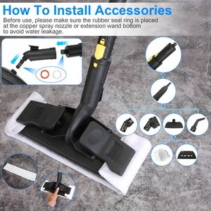 Nettoyeur Vapeur Ultrasonique 1800W avec Grand Réservoir d'Eau de 2L, Désinfection Profonde, Contrôle Progressif, Verrouillage du Déclencheur, Conception Sécurisée Versa - Product Image 6