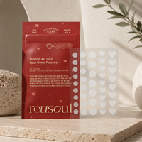 Reusoul Parches de Hidrogel de Colágeno para Imperfecciones AC Cica, Parches para el Cuidado de la Piel con Problemas, Forma Circular, 41 Parches, Para Todo Tipo de Piel