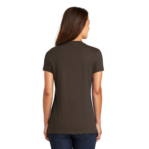T-shirt respirant pour femme à col en V, haut uni à manches courtes, t-shirts en toile, prix de gros, services OEM avec logo personnalisé - Product Image 2