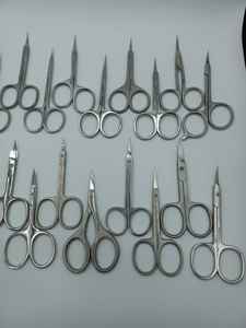 Ciseaux à cuticules de qualité supérieure, lames courbées en acier inoxydable multi-usages - Ciseaux de manucure pour ongles, sourcils, cils - Product Image 6