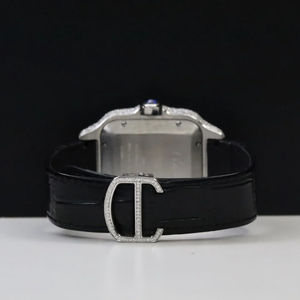 Reloj de Pulsera de Lujo para Hombre con Diamantes Moissanite VVS, Esfera Árabe ETA Automática, Cuarzo, Estilo Iced Out, de Alta Gama - Product Image 3