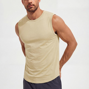 Débardeurs de sport pour hommes en polyester de qualité, pour la remise en forme et la musculation, décontractés, respirants, en maille tricotée, la meilleure tenue de sport - Product Image 2