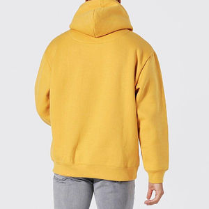 Sweat à capuche pour homme en jersey polyester/coton épais, personnalisé avec logo, coupe oversize, séchage rapide, respirant, avec poche, style streetwear adulte, hiver - Product Image 3