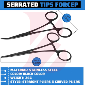 Pinzas Hemostáticas Curvas Antideslizantes y Duraderas de Alta Calidad, Instrumentos Quirúrgicos Reutilizables, Pinzas Kelly - Product Image 4