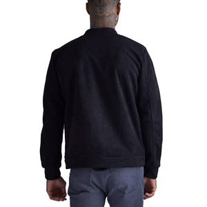 OEM Wholesale Manufacturer Custom Men's Premium Solid Color Bomber <b>Jacket</b> Casual <b>Zip</b>-<b>Up</b> <b>Jacket</b> For Men - Product Image 5