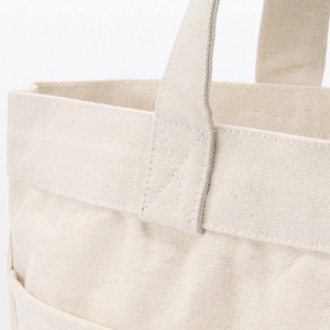 Sac fourre-tout en toile de taille moyenne avec poignée longue, sac de courses pour usage quotidien, couleur beige, sac fourre-tout en toile léger à vendre - Product Image 6