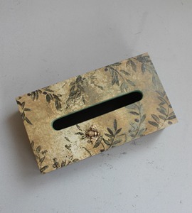 Caja de pañuelos de resina verde, elegante y decorativa, para mesa de centro o mesa de consola. - Product Image 4