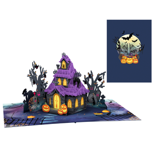 Wholesale 3D Pop Card Love Theme Ghost Custom New Year <b>Handmade</b> Greeting Card Envelope <b>Paper</b> Decoration - Product Image 1