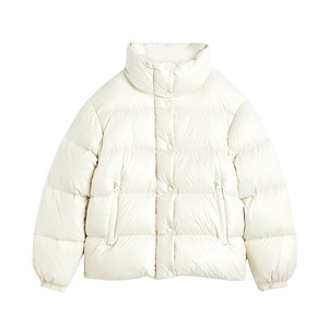 แจ็คเก็ตขนเป็ดหนัง PU มีฮู้ดคอปกตั้งสำหรับผู้ชายและผู้หญิงสไตล์สตรีทใหม่2025 - Product Image 3