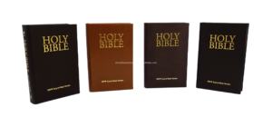 Servicio de Impresión de Biblias Encuadernadas en Cuero Premium con Bordes Dorados, Diseño en Relieve, Logotipo Personalizado, Tapa Dura, Papel Fino - Product Image 3