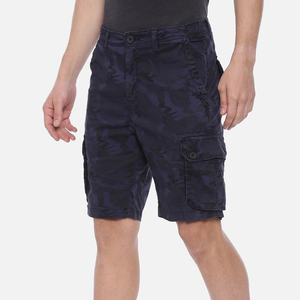 Shorts cargo décontractés pour hommes, couleur unie, été, haute qualité, taille élastique, coupe ample - Product Image 2