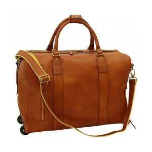 Sac de voyage en cuir véritable 48 heures, style vintage, sac de week-end, grande capacité 36-55L, fermeture éclair, multi-usages, pour hommes et femmes - Product Image 6