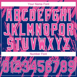 Camiseta de Softbol Rosa y Azul Marino Personalizada, Sublimada, de Manga Corta, Absorbente de Humedad, Unisex, para Equipos Adultos - Product Image 3