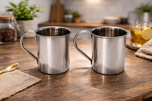 Stainless Steel American Style Drinking <b>Mug</b> with Handle-Portable <b>Large</b> Capacity 400ml for Office & Outdoor Use - Product Image 4