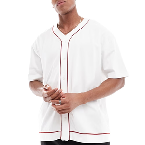 Camiseta de Béisbol Profesional Impresionante de Nuevo Diseño y Alta Calidad, Transpirable, Talla Grande, del Mejor Fabricante de Camisetas de Béisbol en Pakistán - Product Image 1