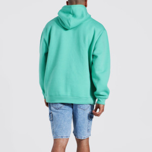 Sweat-shirt décontracté pour homme en molleton de coton vert menthe avec imprimé dinosaure, coupe classique, poche avant, idéal pour l'automne - Product Image 4
