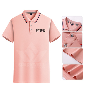 Men's Black Cotton Pique <b>Polo</b> Shirt Short Sleeve Breathable Knitted Casual Regular Fit with <b>Orange</b> Contrast Collar and Cuffs - Product Image 4