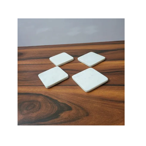 Ensemble de sous-verres en marbre de qualité export, écologiques, durables, lavables, en pierre naturelle pour hôtels - Product Image 5