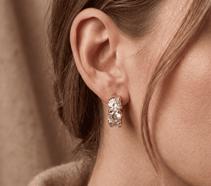 <b>Hoops</b> Earrings Diamond Earrings Gold and <b>Silver</b> Earrings Lab Grown Diamonds Earrings <b>Hoops</b> Fine Jewelry for Women - Product Image 6