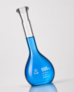 Verrerie de laboratoire OEM, flacon volumétrique de 500 ml avec bouchon PE étanche, conception haute précision - Product Image 2