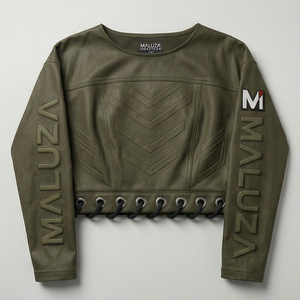 MALUZA INDUSTRIES Crop Top Femme Urbain en Similicuir Premium Style Streetwear Vente en Gros - Product Image 1