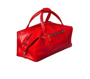 Sac de voyage week-end en cuir résistant à l'eau et au vent avec compartiment à chaussures, couleur noire, sacs de voyage en cuir - Product Image 3
