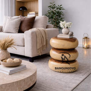 Mesa de Centro Moderna de Madera Maciza Ecológica, Duradera, Hecha a Mano, Móvil, Multifuncional y Fácil de Limpiar para el Hogar y la Comedor - Product Image 2