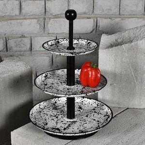 Handmade Metal Cake <b>Stand</b> Round <b>Display</b> Table Wedding Events Decor for Cake Dessert Sweets <b>Plate</b> <b>Stand</b> - Product Image 2