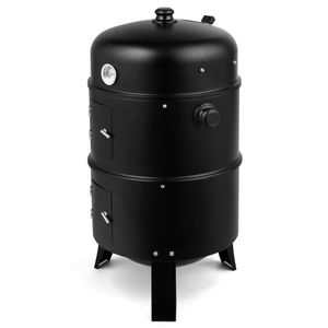 80*41*48cm Black Iron Spray Smoker Carbon Grill for Camping for Outdoor Adventures - Product Image 3
