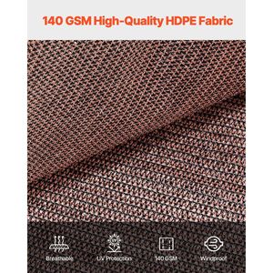 ผ้าบังแดด 140 GS 90% ขนาด 10 x 12 ฟุต สำหรับหลังคาเพอร์โกลา พร้อมห่วงสแตนเลส ผ้าบังแดดและตาข่ายกันแดด ป้องกันความเป็นส่วนตัว - Product Image 3
