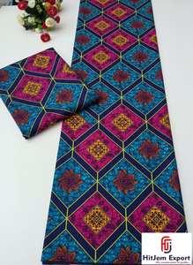 Tissu en coton imprimé africain Ankara, motifs vibrants, pour projets de couture, approvisionnement en gros, Tanzanie - Product Image 5