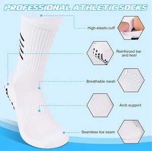 Chaussettes en coton 100% personnalisées de haute qualité OEM pour hommes, broderie et impression personnalisées, logo personnalisé. - Product Image 4