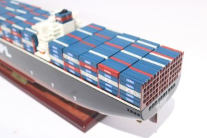 Maqueta de Barco Portacontenedores APL American President Lines, Modelo de Barco Comercial de Madera Hecho a Mano para Decoración de Oficina o Regalos Empresariales - Product Image 6