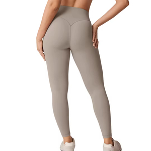 Leggings de sport pour femmes, respirants, confortables, extensibles, en spandex/nylon, longueur intégrale, taille élastique de haute qualité, velours - Product Image 2