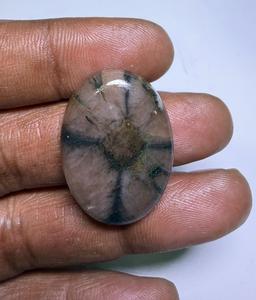 Colgante de Piedra Preciosa Natural de Chiastolita Marrón, Cabujón de Cristal Pulido, Chiastolita Natural para Joyería - Product Image 5