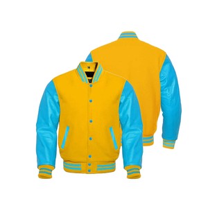 ออกแบบ OEM เสื้อแจ็คเก็ต Letterman คุณภาพสูง ปักโลโก้เองได้  โลโก้ปักตามสั่ง  สำหรับทุกเพศ - Product Image 3