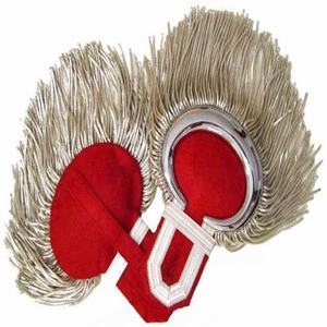 Venta al por mayor fabricado oro trenza oficial Top Rank hombro insignias charreteras personalizadas bordadas hombro charreteras - Product Image 1