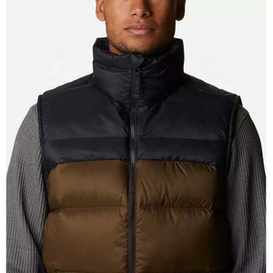 Thick Puffer <b>Jacket</b> Stand Collar Patchwork Design <b>Waterproof</b> Reversible <b>Winter</b> Coat for Outdoor Sports Breathable Sustainable - Product Image 1