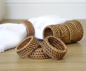 Most Popular Handicraft Rattan Napkin Ring Top Search <b>Table</b> Decoration Accessories Napkin Rings - Product Image 1