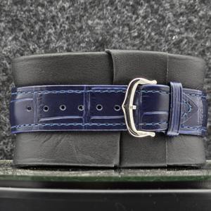 Luxury Unisex Square Watch 316L Stainless Steel Case Sapphire Crystal Dial Roman Numerals Blue Leather Strap Business Mechanical - Product Image 4