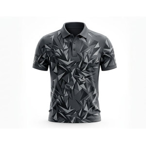Chemises de sport pour hommes à manches courtes, personnalisables, en maille unie, anti-plis, séchage rapide, imprimées, pour le golf – Créez votre propre marque - Product Image 6