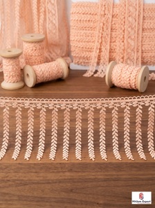 Encaje de Flecos de Lujo, Tela de Encaje con Borlas, Borde Decorativo de Flecos, Servicio de Fabricación Personalizada para Prendas, Cortinas y Manualidades - Product Image 2