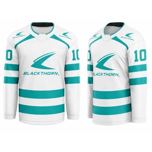 Maillots de hockey sur glace réversibles, nom du joueur, nom de l'équipe, service OEM personnalisé, impression par sublimation, tissu extensible dans quatre sens - Product Image 2