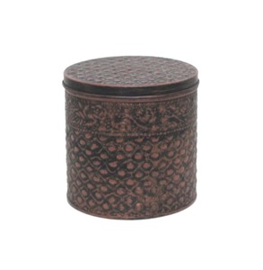 Boîte en métal raffinée et personnalisée avec couvercle décoratif pour les intérieurs de maisons contemporaines - Product Image 4