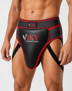 Protector Profesional de Cuero Ajustable con Cierre de Cordones para Ingle y Abdomen para Boxeo, Muay Thai y MMA - Product Image 2